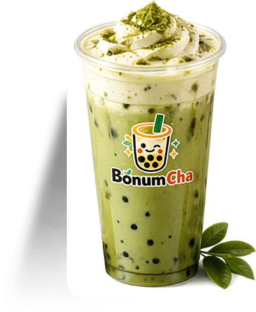 Green matcha drink